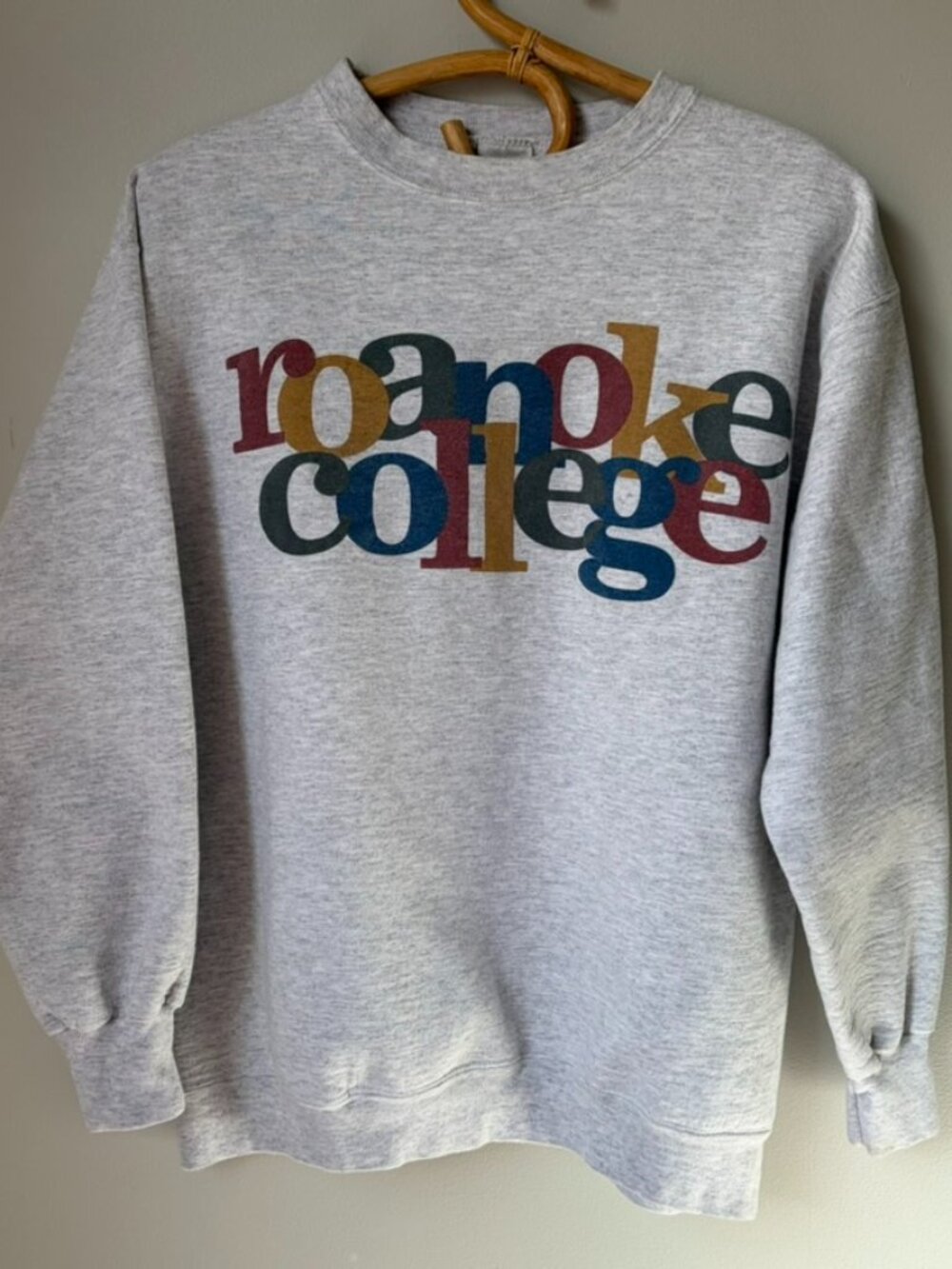 Vintage Roanoke College Crewneck Sweatshirt Women's Large